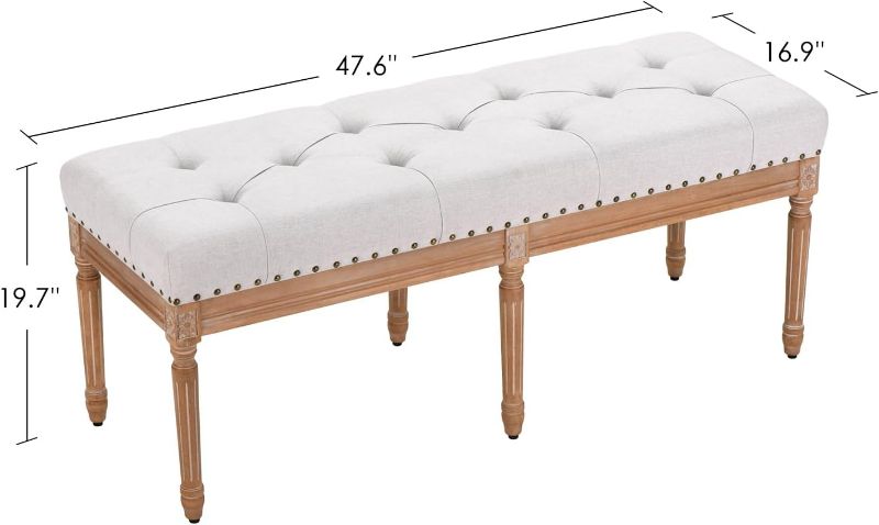 Photo 1 of (READ FULL POST) Soohow Bench 47 inches PINK/WHITE