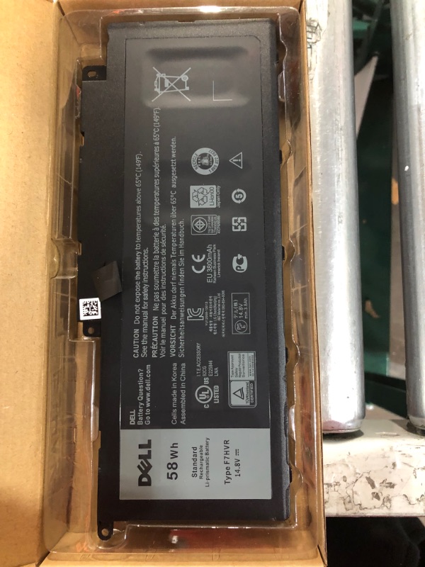 Photo 3 of DELL F7HVR Notebook Battery 14.8V 58WH Replaceable for Dell Inspiron 15 7537 Dell Insprion 17 7737 F7HVR 062VNH Y1FGD G4YJM T2T3J JR9TD1 year warranty full refund in 30days Friendly Customer Service