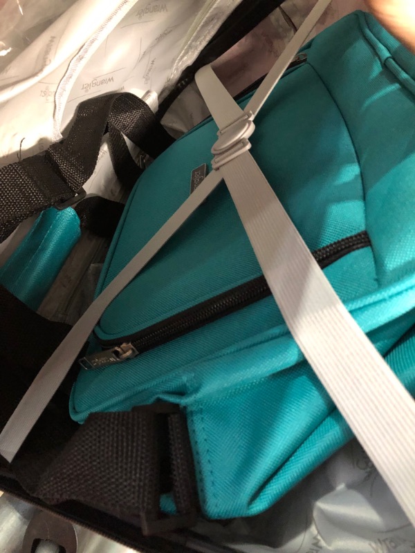 Photo 4 of (READ FULL POST) Wrangler El Dorado Lugggage Set with Cup Holder and USB Port, Teal, 2 Piece