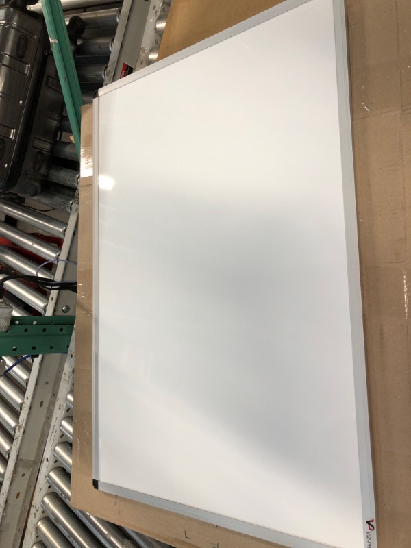 Photo 2 of VIZ-PRO Magnetic Dry Erase Board, 36 X 24 Inches, Silver Aluminium Frame