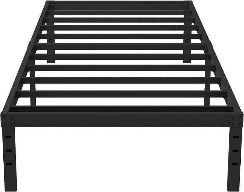 Photo 1 of *****STOCK IMAGE FOR SAMPLE*****
Twin Size Bed Frame Heavy Duty Steel Slat Support Platform No Box Spring Needed Easy Assembly-Black