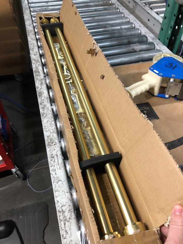 Photo 1 of ***USED - LIKELY MISSING PARTS - UNABLE TO VERIFY FUNCTIONALITY***
Brass Curtain Rods for Window 36 to 72 Inch, 2 Pack