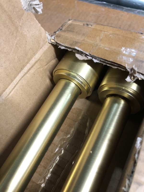 Photo 1 of ***USED - LIKELY MISSING PARTS - UNABLE TO VERIFY FUNCTIONALITY***
Brass Curtain Rods for Window 36 to 72 Inch, 2 Pack