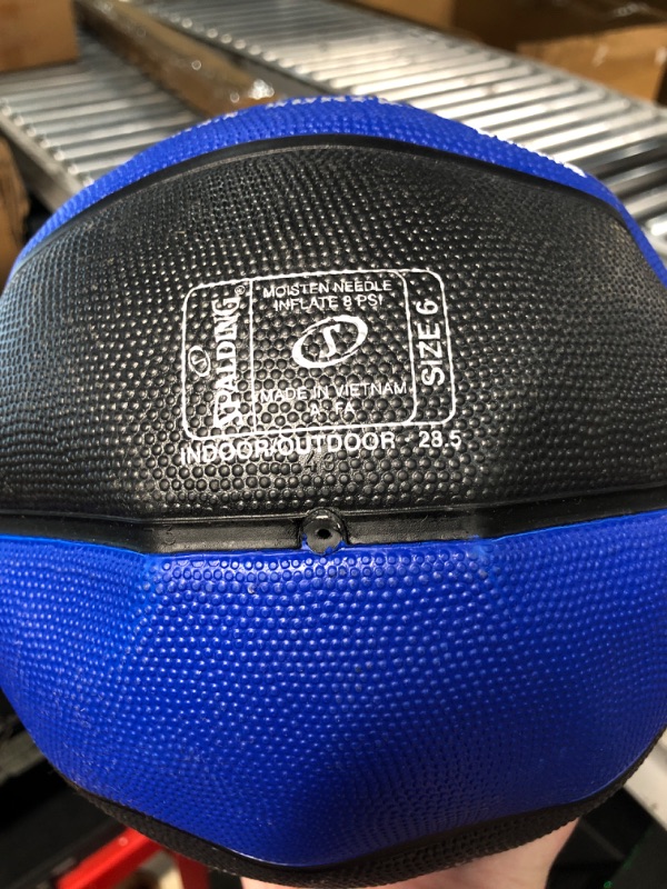 Photo 1 of Spalding Varsity Multi Color Outdoor Basketball Intermediate Size 6, 28.5" Blue/Black