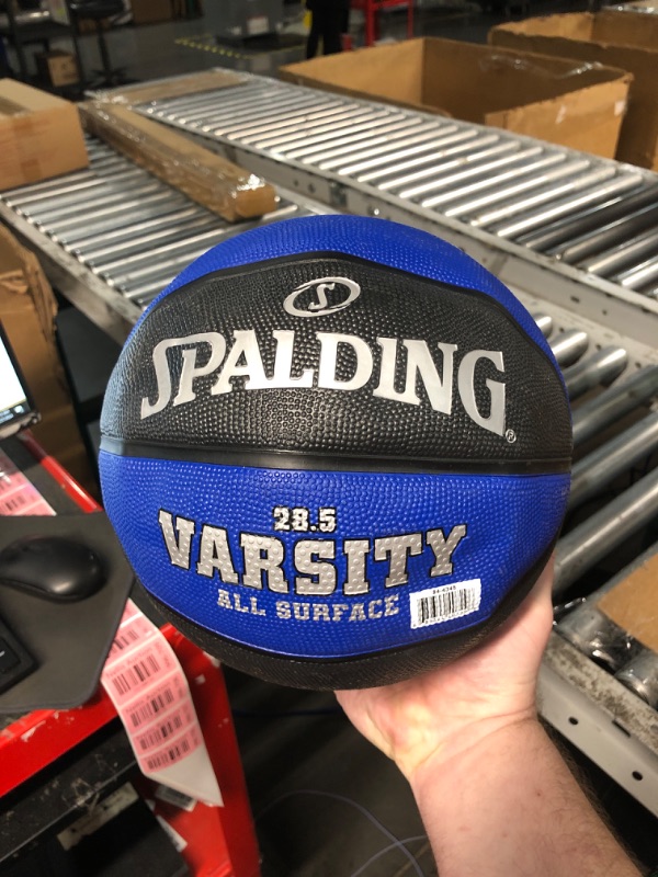 Photo 1 of Spalding Varsity Multi Color Outdoor Basketball Intermediate Size 6, 28.5" Blue/Black