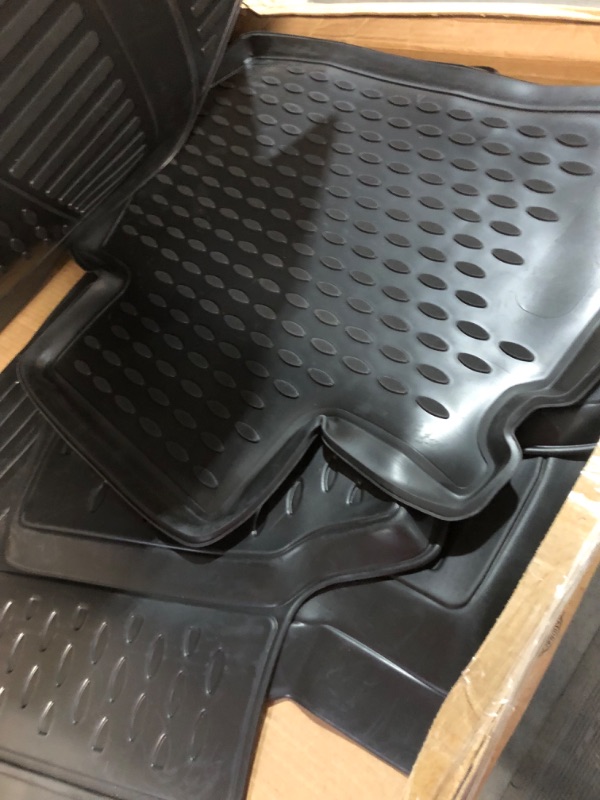 Photo 1 of Fits 2015-2023 Nissan Murano Floor Mats Front & 2nd Row Seat Liner Custom Fit All-Weather Full Set Liners, Black (All Models) Murano 2015-2023 Mats