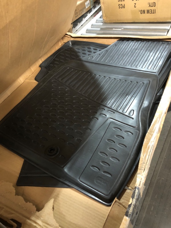 Photo 3 of Fits 2015-2023 Nissan Murano Floor Mats Front & 2nd Row Seat Liner Custom Fit All-Weather Full Set Liners, Black (All Models) Murano 2015-2023 Mats