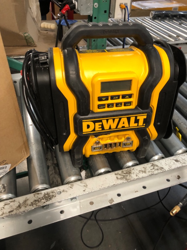 Photo 2 of DEWALT DXAEPS14 1600 Peak Battery Amp 12V Automotive Jump Starter/Power Station  Yellow