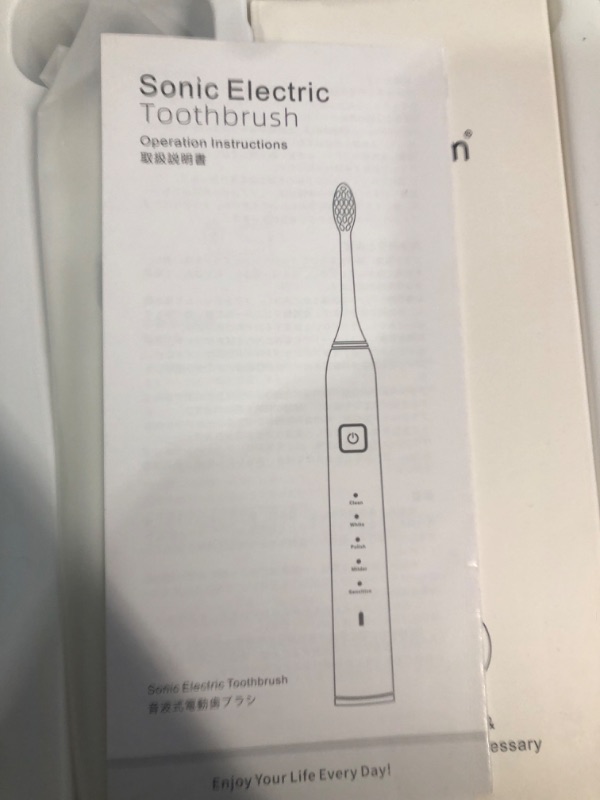 Photo 2 of 7AM2M Sonic Electric Toothbrush with 6 Brush Head (White)