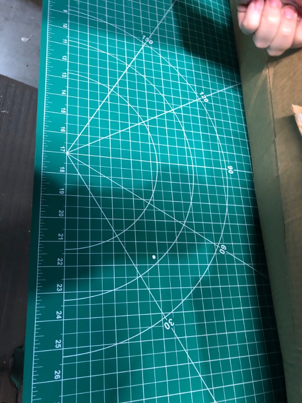 Photo 2 of **Rough Measurements** *Photo for refernce*  Thickened 24"  Large Self Healing Sewing Mat, Idemeet Rotary Cutting Sewing Mat for Crafts, 