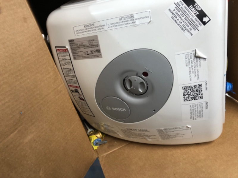 Photo 3 of **USED** *SEE PHOTOS* Bosch Electric Mini-Tank Water Heater Tronic 3000 T 7-Gallon (ES8) - Eliminate Time for Hot Water - Shelf, Wall or Floor Mounted