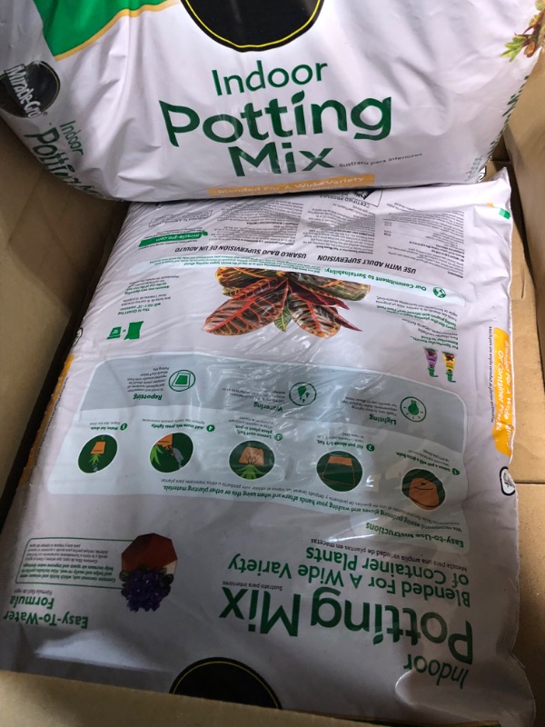 Photo 4 of **Prev Used** **SEE PHOTOS AND NOTES** **NON-REFUNDABLE** -Gro Indoor Potting Mix - Blended for a Wide Variety of Container Plants, 16 qt. (2-Pack) 