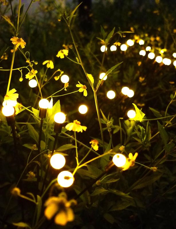 Photo 1 of ** NON REFUNDABLE** Limily Solar Garden Lights, 4 Pack Solar Firefly Lights 