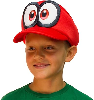 Photo 1 of Bioworld Super Mario Odyssey Cappy Hat Kids Cosplay Accessory Red