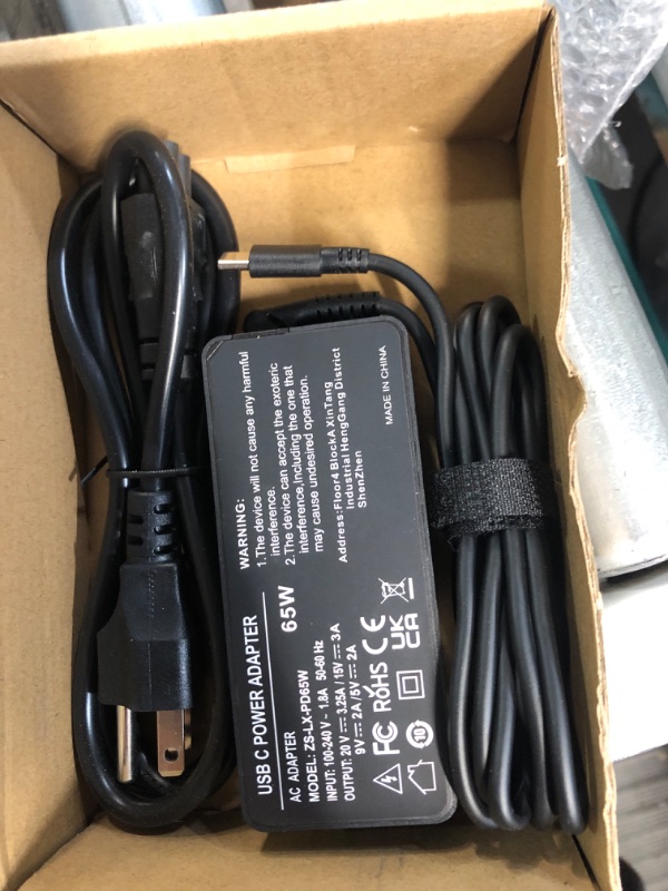 Photo 2 of 65? USB C AC Power Adapter Charger for Lenovo Laptops Thinkpad, Yoga, with Type 