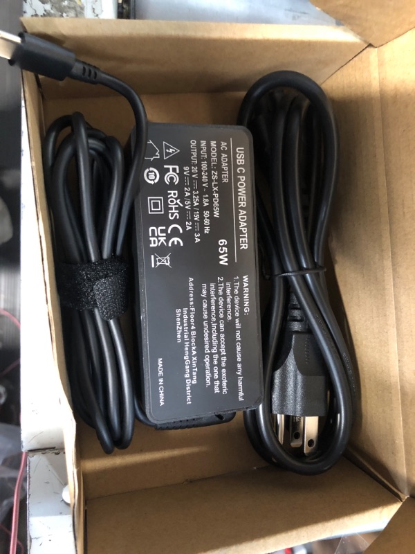 Photo 2 of 65? USB C AC Power Adapter Charger for Lenovo Laptops Thinkpad, Yoga, with Type C Charging Port – Fast and Reliable Charging1021999136

