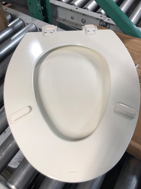 Photo 5 of **SEE NOTES**  Bemis 1500EC 346 Toilet Seat with Easy Clean & Change Hinges Biscuit/Linen Elongated