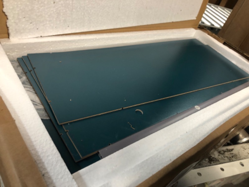 Photo 1 of TaoHFE Turquoise Bathroom Cabinet,Bathroom Wall Cabinet with 2 Door Adjustable Shelves,Over The Toilet Storage Cabinet