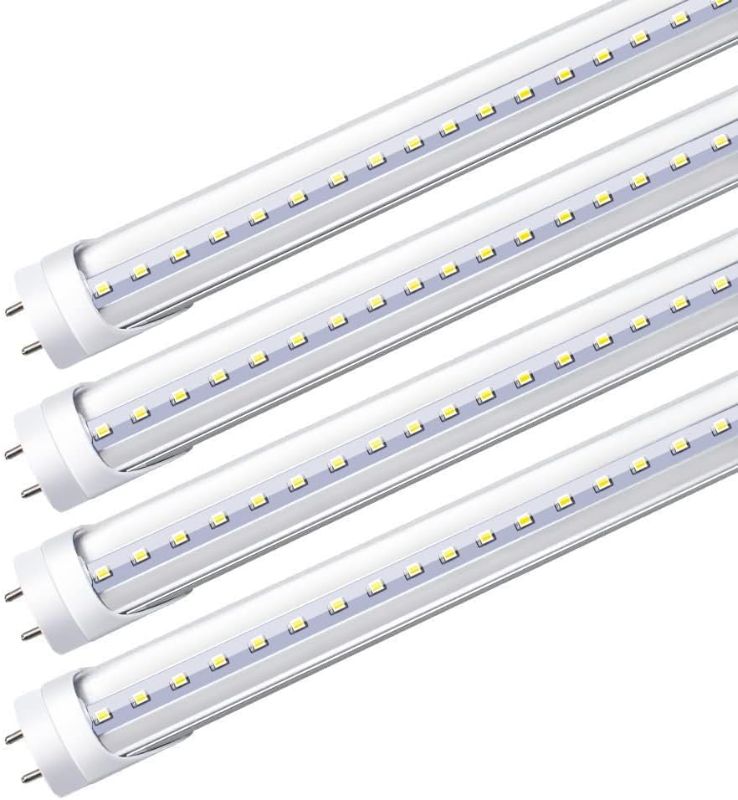 Photo 1 of LightingWill LED T8 Light Tube 2FT, Daylight White 5000K, Dual-End Powered Ballast Bypass, 1000Lumens 10W (24W Equivalent Fluorescent 