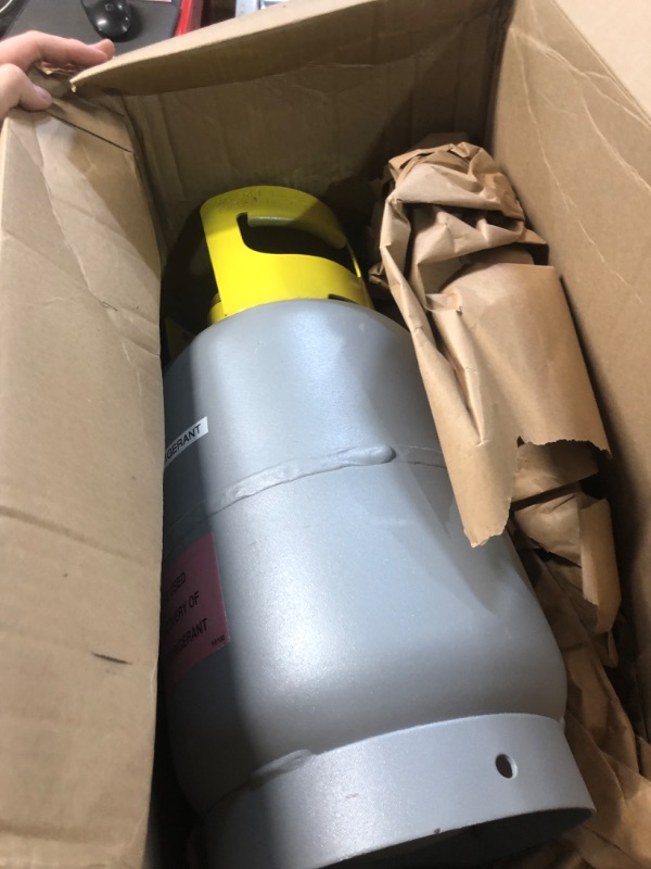 Photo 1 of Flame King Refrigerant Recovery Cylinder Tank - Reusable - DOT Compliant - Y-Valve Liquid/Vapor - 30 LB Pound 