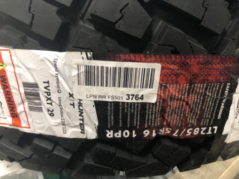 Photo 3 of Venom Power Terra Hunter X/T XT All-Terrain Mud Light Truck Radial Tire-LT285/75R16 285/75/16 285/75-16 126/123Q Load Range E LRE 10-Ply BSW Black Side Wall