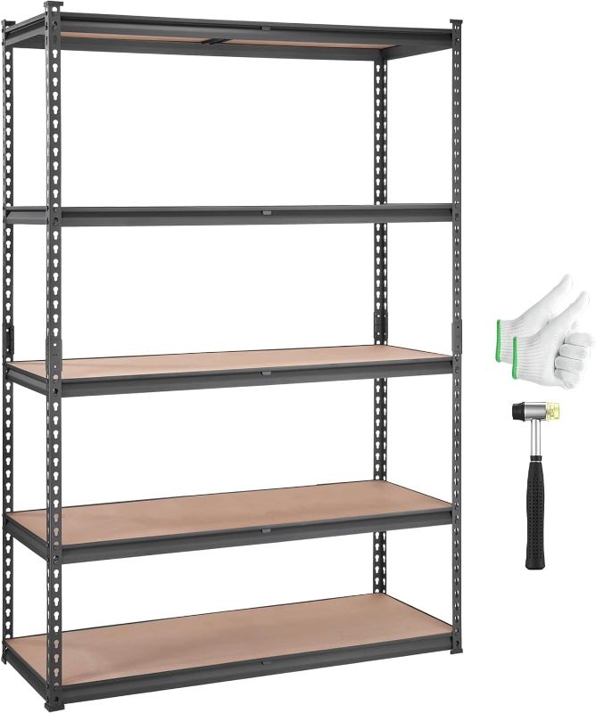 Photo 1 of ***USED - LIKELY MISSING PARTS - UNABLE TO VERIFY FUNCTIONALITY***
Storage Shelving Unit, 5-Tier Adjustable, 2000 lbs Capacity, Heavy Duty Garage Shelves 30" L x 12" W x 60" H