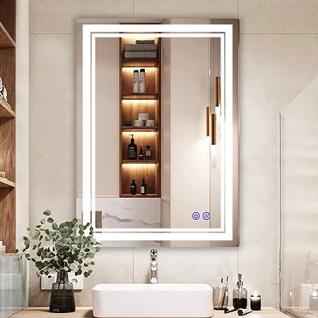 Photo 1 of ***USED - LIGHT DOESN'T TURN ON - UNABLE TO TROUBLESHOOT***
DR.LUX 20x28 Inch LED Mirror Bathroom Vanity Mirrors, Wall Mounted LED Makeup Mirror with Anti-Fog, 3000-6000K Adjustable 