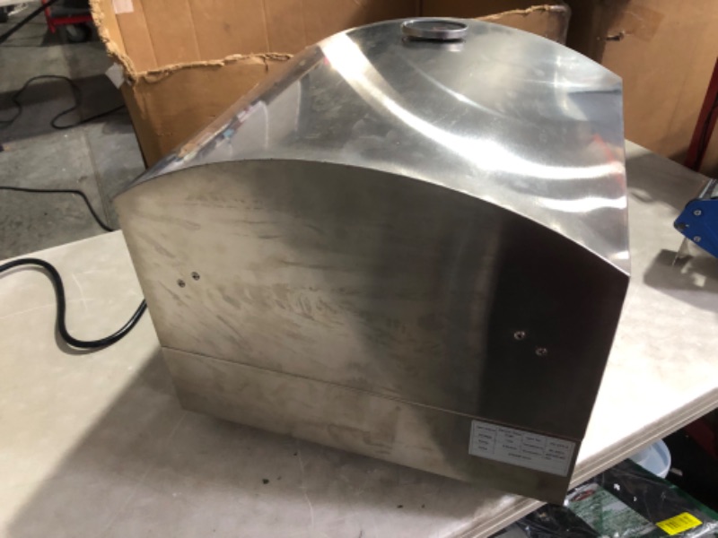 Photo 5 of ***NONREFUNDABLE - NOT FUNCTIONAL - FOR PARTS ONLY - SEE COMMENTS***
Commercial Electric Pizza Oven Countertop Stainless Steel Pizza Maker with 12" Pizza Stone for Outdoor Cooking