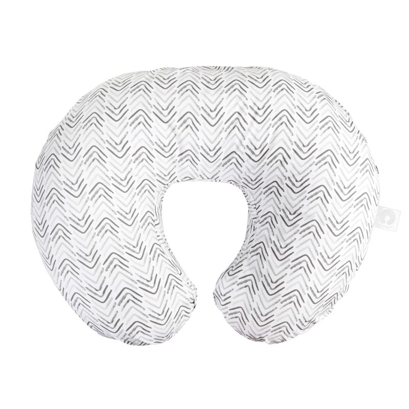 Photo 1 of Boppy Nursing Pillow Original Support, Gray Cable Stitches, Ergonomic Nursing Essentials for Bottle and Breastfeeding, Firm Fiber Fill, with Removable Nursing Pillow Cover, Machine Washable