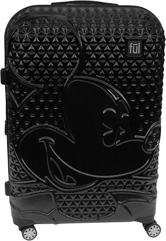 Photo 1 of ***READ CLERK NOTES***
FUL Disney Mickey Mouse 29 Inch Rolling Luggage, Hardshell Suitcase with Spinner Wheels, Black