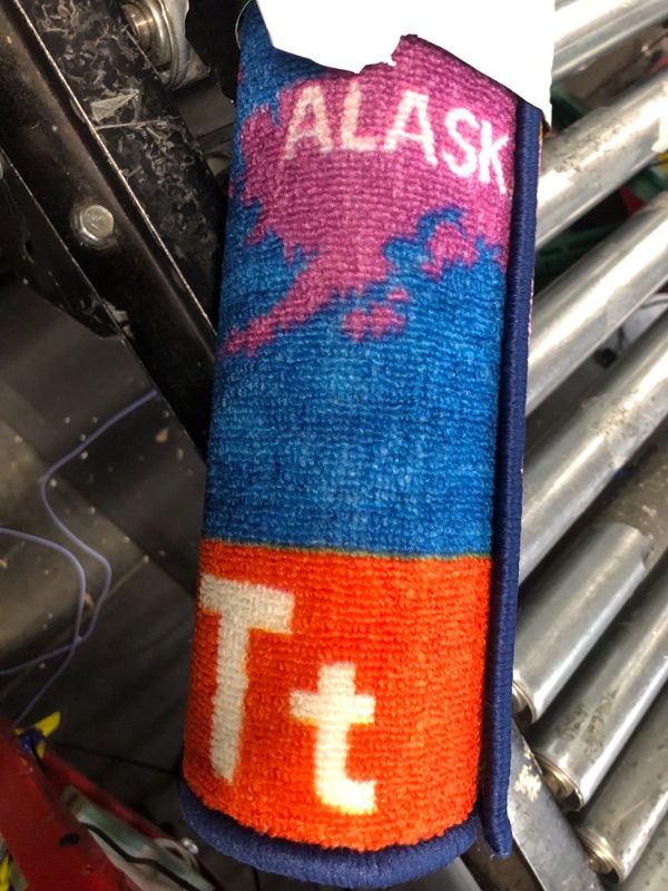 Photo 1 of Eric Carle Elementary USA Map Kids Machine Washable Area Rug Blue/Red, 35"x51" 35" x 51" Usa Map