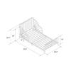 Photo 3 of Little Seeds Quinn Whimsical Metal Toddler Bed, White