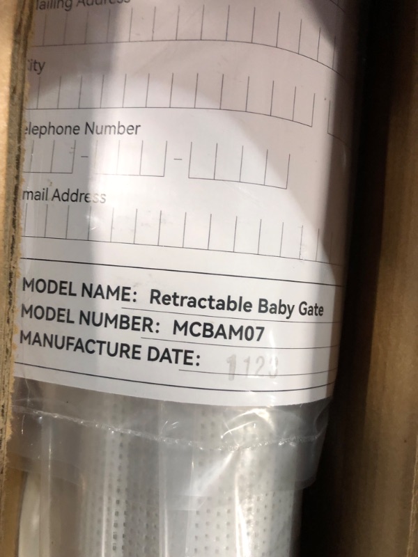 Photo 1 of ***USED - MIGHT BE MISSING PARTS***
Retractable Baby Gate, Momcozy Mesh Baby Gate or Mesh Dog Gate, 33" Tall,Extends up to 55" Wide