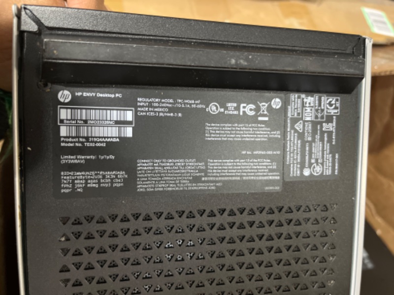 Photo 13 of 
HP Envy Desktop PC 24TB (4TB SSD + 20TB HD) 128GB RAM Win 11 PRO (Intel Core 13th Gen i9-13900K - CPU Turbo Boost to 5.80GHz, 4 TB SSD + 20 TB HD, 128 GB