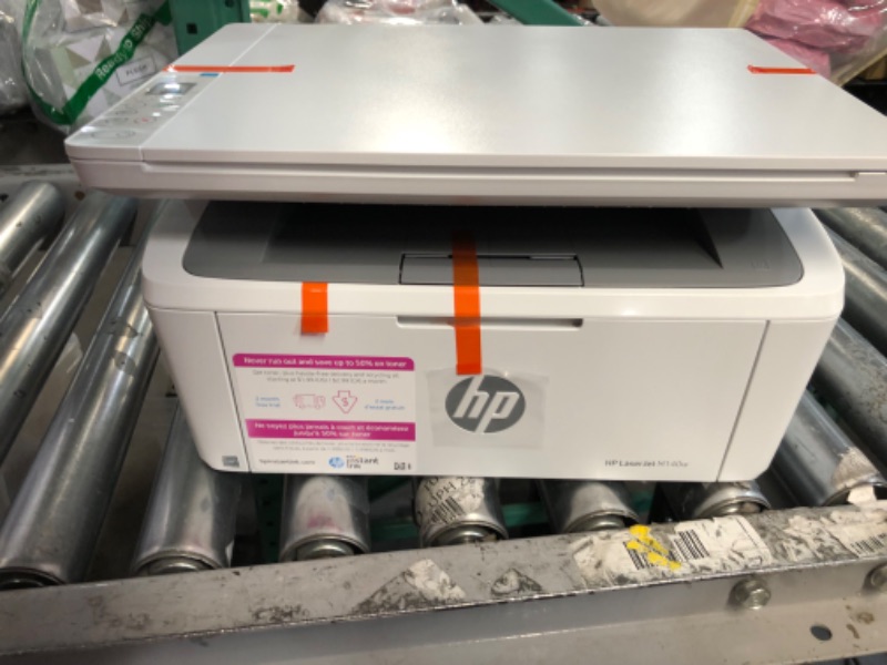 Photo 4 of HP LaserJet MFP M140w Wireless Black and White All-in-One Printer (7MD72F), White New Version: M140w