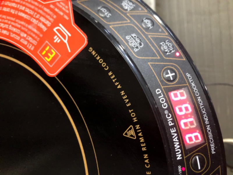 Photo 1 of **PARTS ONLY DOES NOT FUNCTION**
Nuwave Gold Precision Induction Cooktop, Large 8” 
