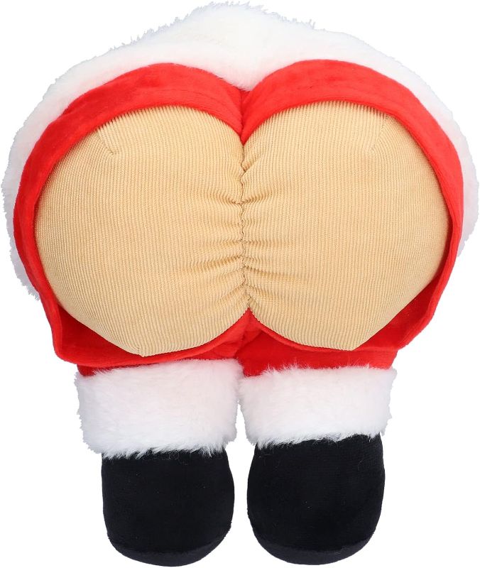 Photo 3 of  Christmas Cute Butt Throw Pillow,Fluffy Soft Santa Claus Butt Appearance Pillow,Spooky Pillows,for Neck Support Cushion Travel Christmas Party Outdoor Home