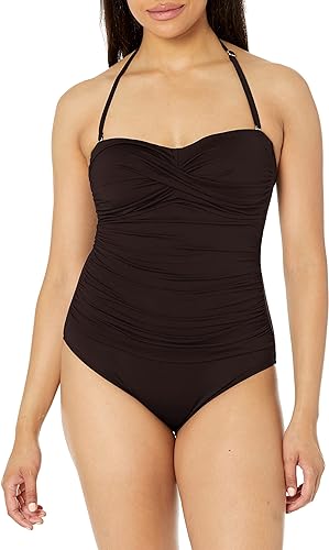 Photo 1 of ***SIZE S***Anne Cole Women's Standard Twist Front Shirred One Piece Swimsuit