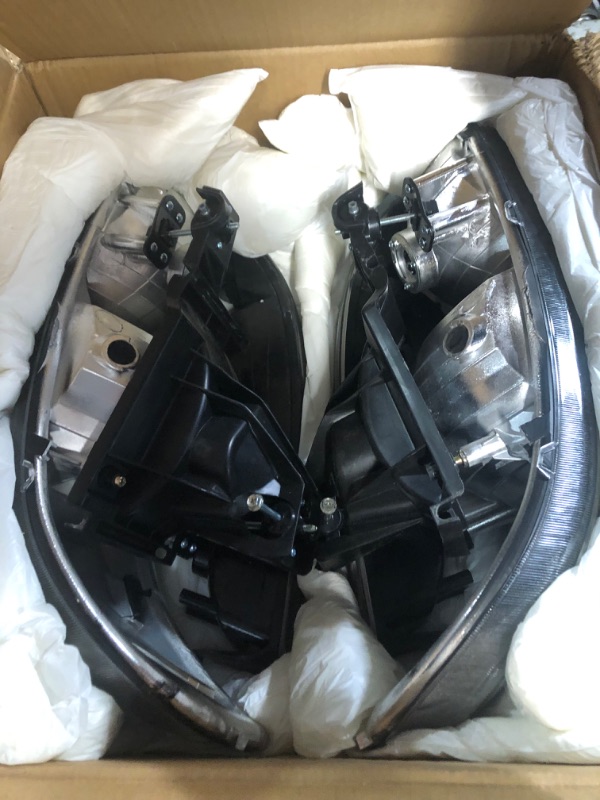 Photo 2 of DWVO Headlight Assembly Compatible with 1999 2000 2001 2002 2003 2004 2005 2006 GMC Sierra