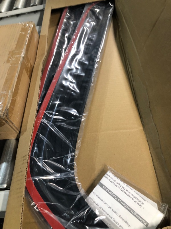 Photo 1 of Lightronic WV94249 Tape-on Side Window Visor Deflector Rain Guard, Dark Smoke Shatterproof, 4 PCS Set 