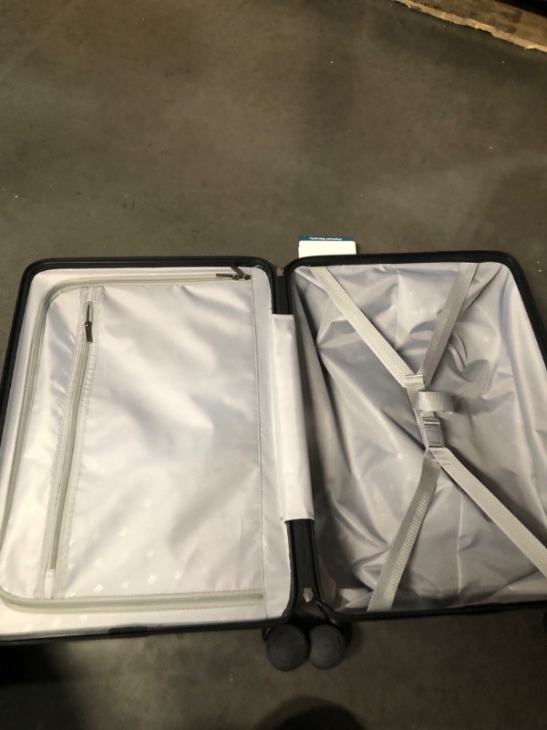 Photo 2 of ***USED - DEFAULT CODE IS 0-0-0***
Carry on Luggage, Hardshell Spinner Suitcase for 3-5 Days Travel, Spinner Wheels, TSA Approved, 20inch 