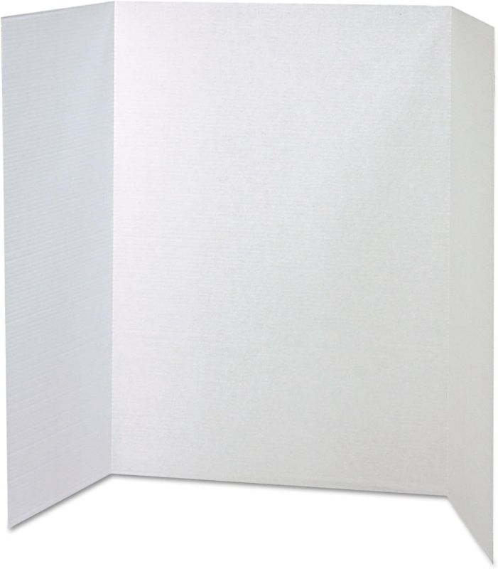 Photo 1 of Pacon 37634 Spotlight Corrugated Presentation Display Boards, 48 x 36, White, 4/Carton
