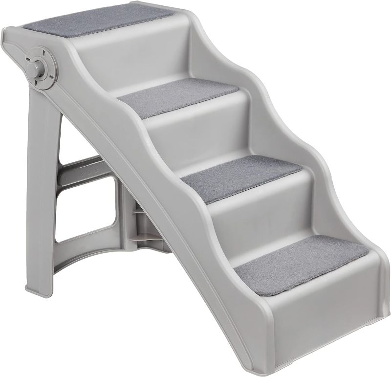 Photo 1 of ***USED - LIKELY MISSING PARTS - UNABLE TO VERIFY FUNCTIONALITY***
Amazon Basics Foldable Steps for Dogs and Cats, Grey, 14.6"X24.82"X19.5"
