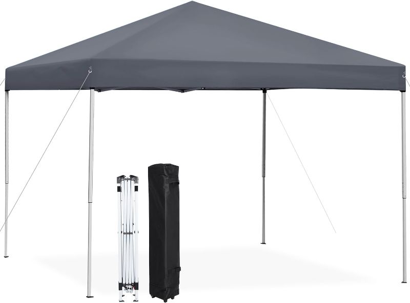 Photo 1 of  10x10 Pop Up Canopy Tent Easy Set-up Outdoor Patio Canopy -  grey