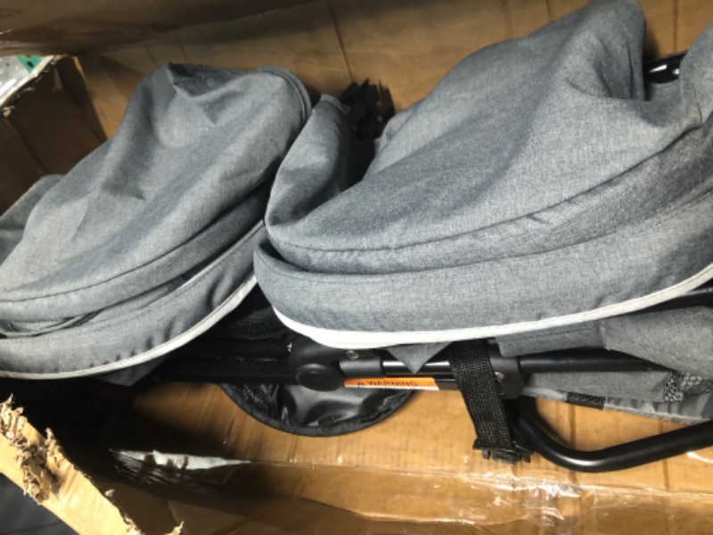 Photo 2 of *STOCK PIC FOR REFERENCE* 
Twin Umbrella Stroller in Gray
