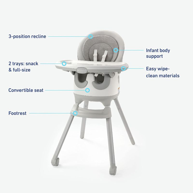 Photo 3 of (READ FULL POST) Graco Floor2Table 7-in-1 Highchair, Modern Cottage Collection