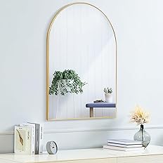 Photo 1 of  Arch Mirror Rectangle Wall Mounted Metal Frame 