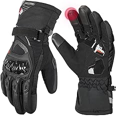 Photo 1 of KEMIMOTO Winter Motorcycle Gloves - Rainproof Riding Gloves with Touchscreen for Men - Warm Gloves for ATV, UTV, Snowmobile - Black, Large
*STOCK PIC FOR REFERENCE*
