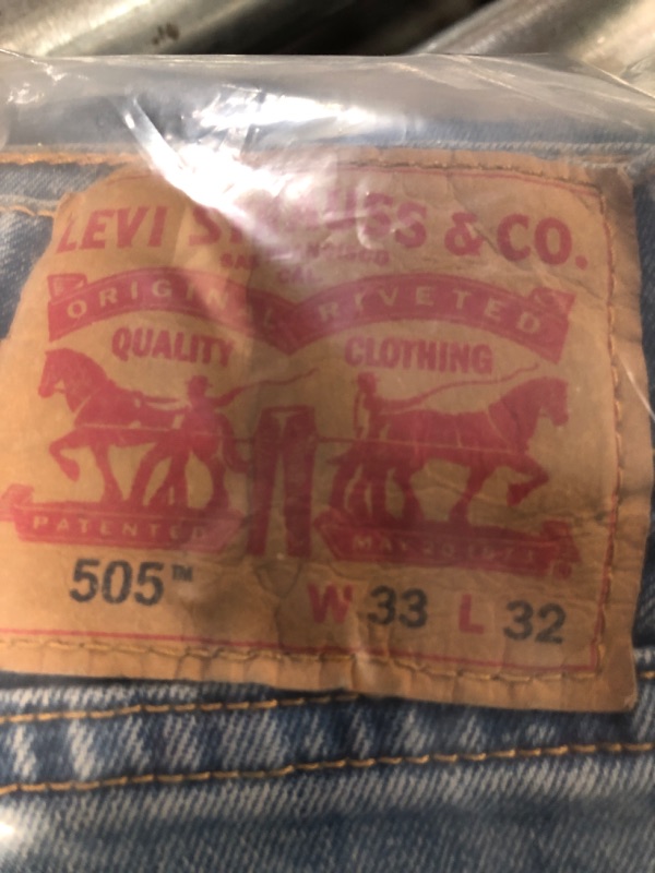 Photo 3 of Levi's® Men's 505™ Regular Fit Stretch Jeans 33 x 32