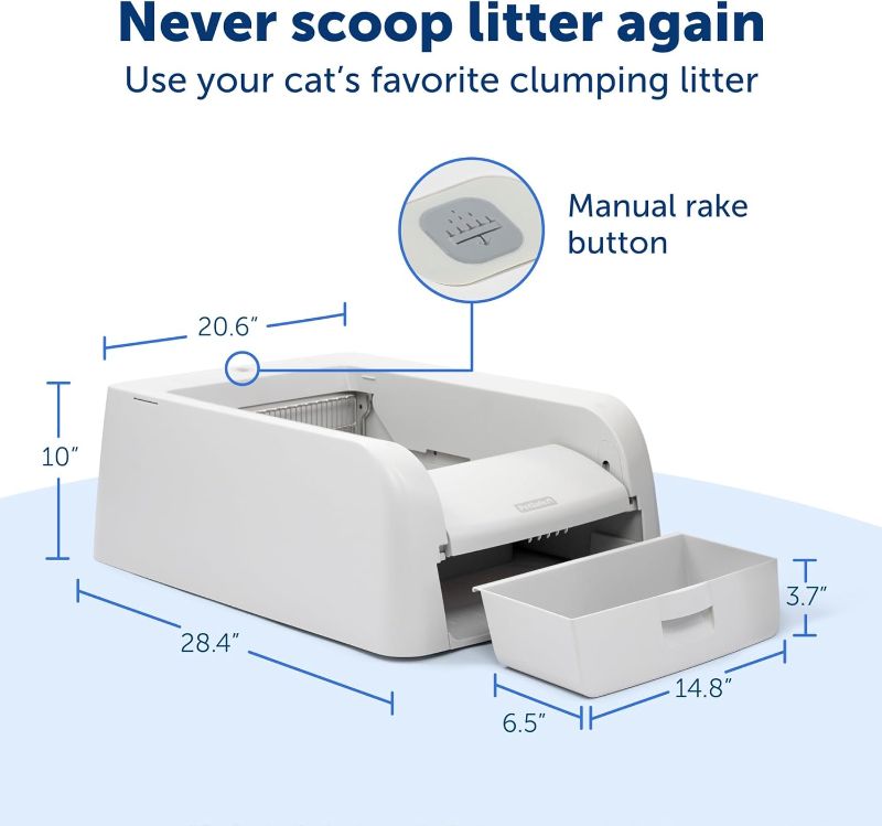 Photo 3 of (READ FULL POST) PetSafe ScoopFree Clumping Self-Cleaning Litter Box for Clumping Litter – Superior Odor Control – Never Scoop Litter Again – For Single and Multi-Cat Households